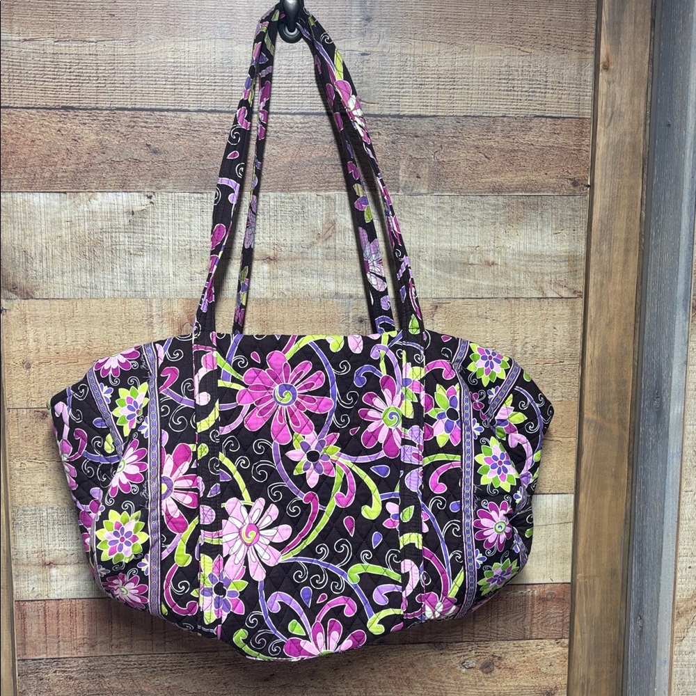 Vera Bradley Purple Punch Duffel Bag Retired